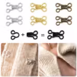 48 Hooks for dresses, ladies Hook & Eye Fastener for Bra Dresses - Image 3