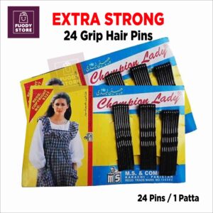 Champion Lady Hair Pins , Bobby Hair Pins - Black Hair Pins for Girls and Women