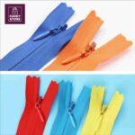 12 pcs invisible Zip ( Gum Zip ) Use For Ladies Dresses Nylon Multi Color - Image 3