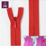 12 pcs invisible Zip ( Gum Zip ) Use For Ladies Dresses Nylon Multi Color - Image 2