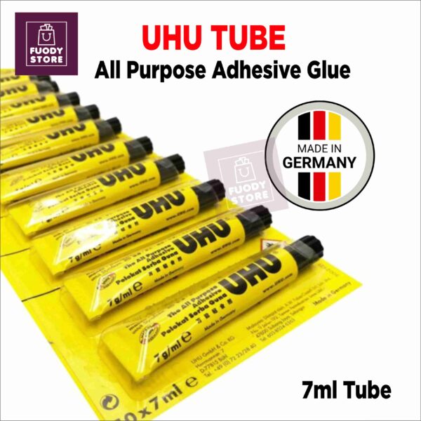 Small UHU Glue- All Purpose Adhesive Glue UHU Tube 7ml Made in Germany