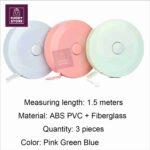 Mini Measure Tape for Clothes Sewing with Lock Button 150cm, Portable Inch tape - Image 4