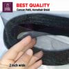 50 Ghaz Roll 2 inch black cancan Patti  , Horsehair Braid 2 Inch for Sewing Dresses