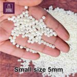 500 Pcs off white pearls with rivet locks for pearl setting machine | 5mm Pearl Off White - Image 2