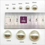 500 Pcs off white pearls with rivet locks for pearl setting machine | 5mm Pearl Off White - Image 3