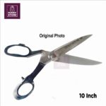 Heavy duty solid scissor for professional tailors 10 inch, High quality dress cutting scissor - Image 2