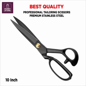 Q.X.YUN 10-Inch Professional Tailoring Scissors – Premium Stainless Steel Fabric & Craft Scissors