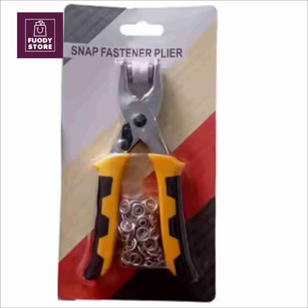 Heavy Duty Rivet Pliers Set - 9mm Snap Button Tool for Clothes, Bags DIY (with Free Buttons & Rings) - Image 4