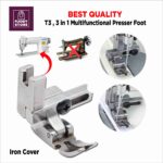 Adjustable 3-Way Presser Foot #T3 - Universal Left/Right Single-Sided Sewing Machine Foot