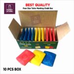 10 Pcs Tailors Marking Chalk in 3 Colours – Four Star Brand (Made in Pakistan)