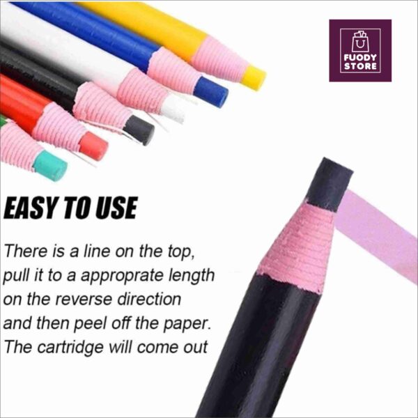 3 Pcs Water Soluble Tailor Sewing Tailoring  Pencils Chalk – Fabric Marking Set - Image 3