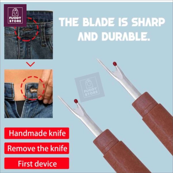 Woody Style Handy Stitch Remover – Precision Seam Ripper with Sharp Durable Blades - Image 2