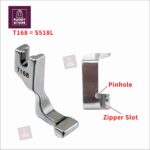 Zipper Foot S518L/T168 – Single-Sided Invisible Zipper Presser Foot for Lockstitch Machines - Image 3