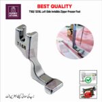 Zipper Foot S518L/T168 – Single-Sided Invisible Zipper Presser Foot for Lockstitch Machines