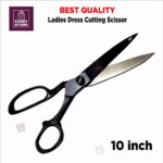 Professional Tailor Scissors 10 Inch High Quality Made in Pakistan – Black & Golden