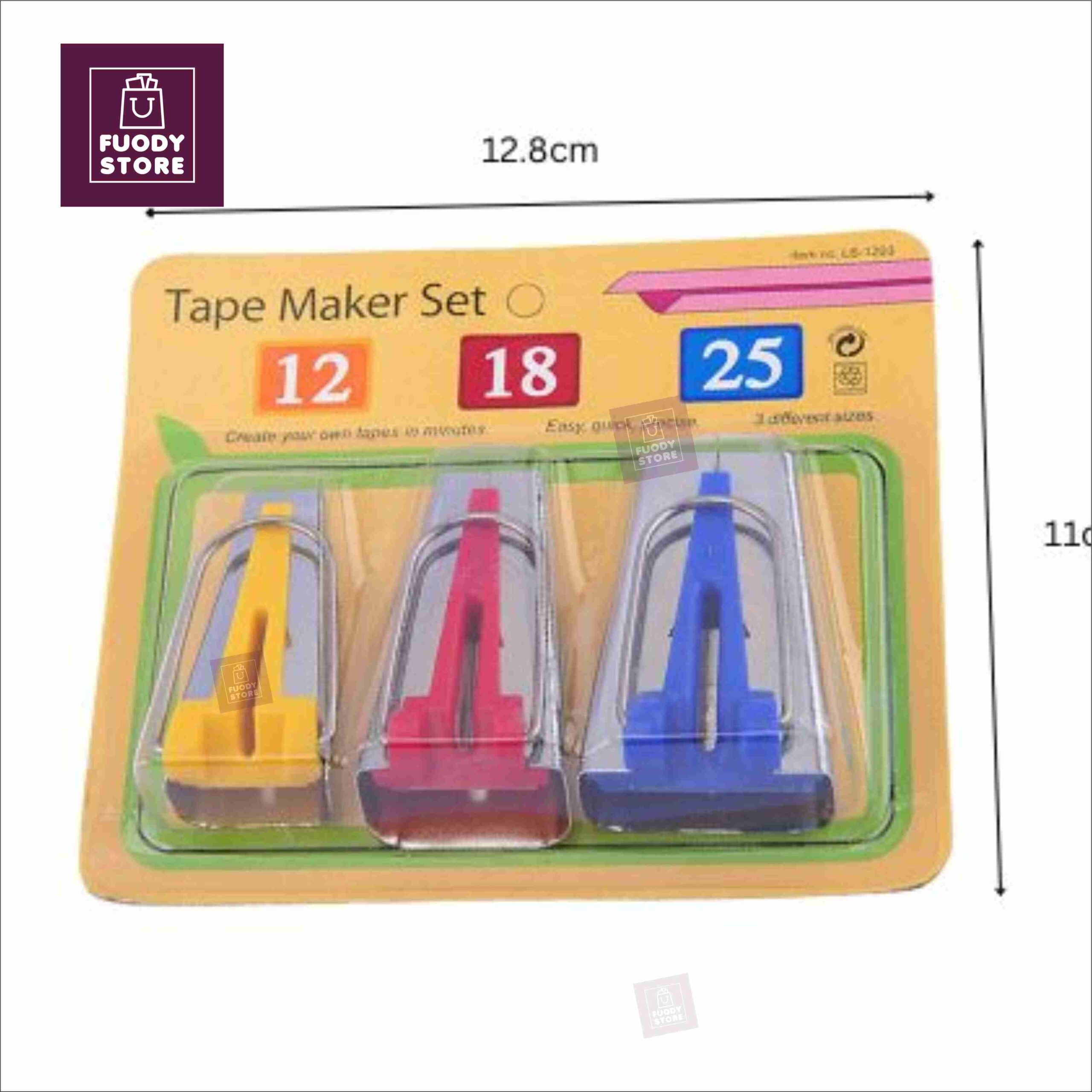 Bias Tape Maker Set Of 3 Most Used Sizes - 12mm, 18mm & 25mm Binding Tape Maker - Image 3