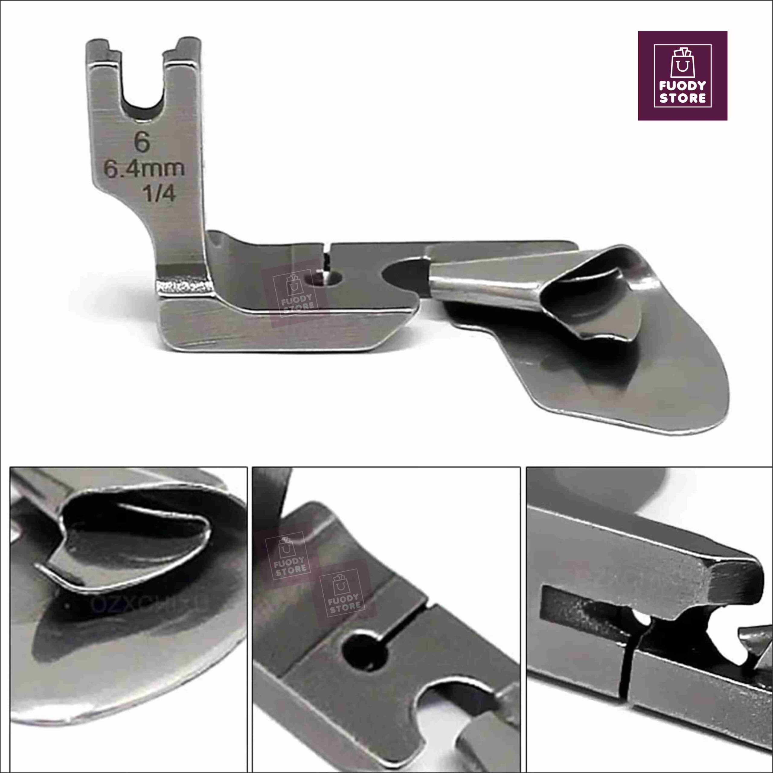 1/4" Curved Hemmer Presser Foot Compatible with Industrial Sewing Machine Like Brother Juki Jack - Image 4