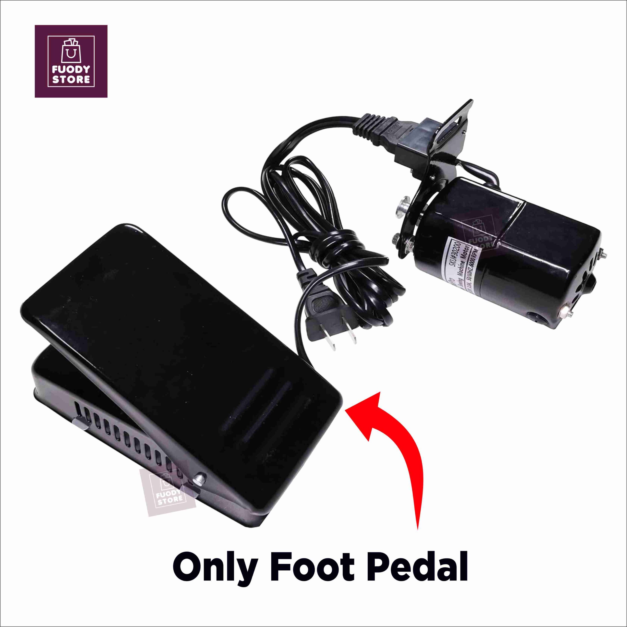 Sewing Machine Motor Foot Control Pedal –(black) | 220-240v 50/60Hz, 3-Pin EU Plug - Image 4