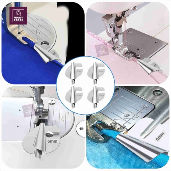 1 Pc Sewing Rolled Hemmer Foot 6mm Wide Rolled Hem for Home & Industrial Machines - Image 2