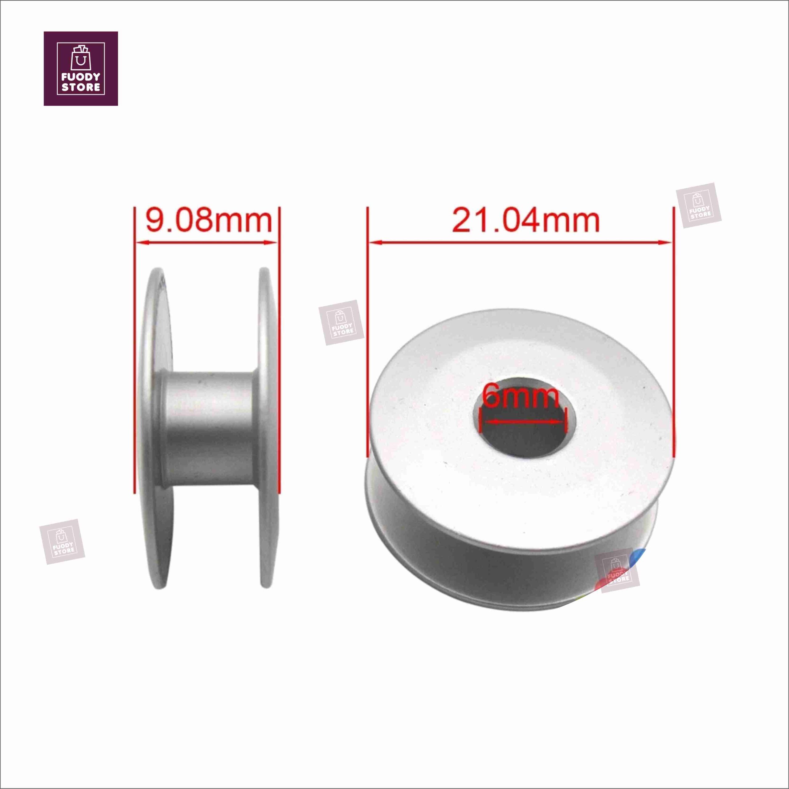 5pcs Aluminum Bobbins Kit (25mm) Metal Sewing Machine Bobbins for Industrial & Domestic Machines - Image 4