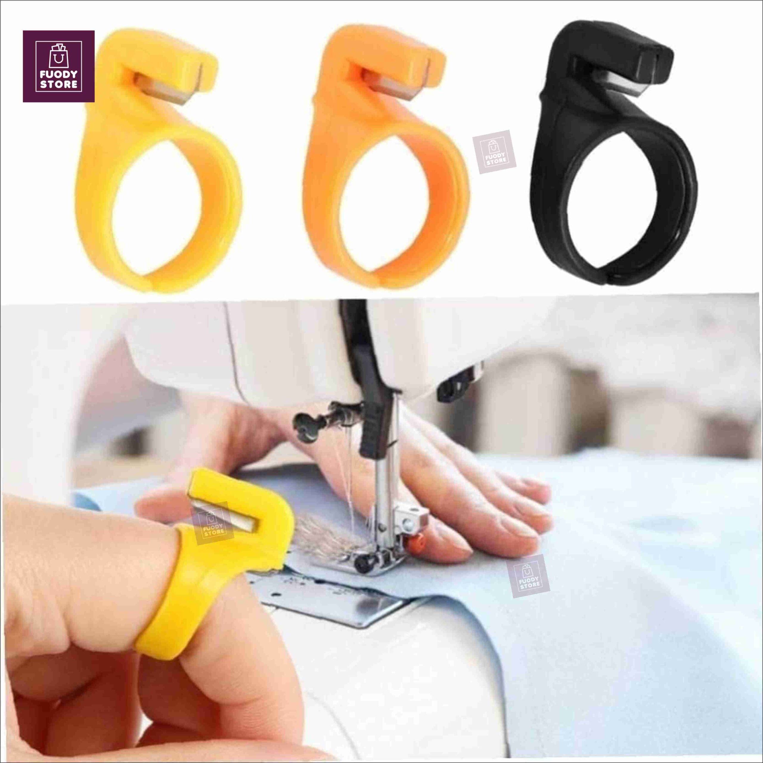 Ring Finger Thread Cutting Tool – Multicolor Yarn Cutter for Sewing & Crafting - Image 2