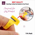 Ring Finger Thread Cutting Tool – Multicolor Yarn Cutter for Sewing & Crafting
