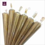 2 Pcs Pack Gold & Silver Glitter Gutta Cone | Fabric Outliner for Silk, Cotton & All Fabrics (Ceramic Cone for Fabric Painting) - Image 5