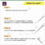 2 Pcs Pack Gold & Silver Glitter Gutta Cone | Fabric Outliner for Silk, Cotton & All Fabrics (Ceramic Cone for Fabric Painting) - Image 4