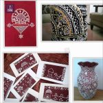 2 Pcs Pack Gold & Silver Glitter Gutta Cone | Fabric Outliner for Silk, Cotton & All Fabrics (Ceramic Cone for Fabric Painting) - Image 2