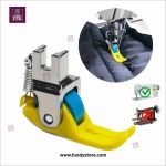 Teflon Roller Presser Foot Wear-Resistant Plastic Foot for Flat Bed Sewing Machines (High Shank)