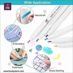 3 Pcs Water Erasable Pen Set for Fabric Temporary Marking Pen with Blue Ink . Panda Chalk Water Erasable Fabric Pen - Image 3