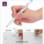 3 Pcs Water Erasable Pen Set for Fabric Temporary Marking Pen with Blue Ink . Panda Chalk Water Erasable Fabric Pen - Image 2