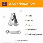12 Pcs Trouser Hook & Eyelet Set | Silver Metal Fastener Replacement for Sewing, DIY Crafts & Clothing Repair - Image 4