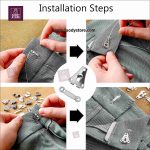 12 Pcs Trouser Hook & Eyelet Set | Silver Metal Fastener Replacement for Sewing, DIY Crafts & Clothing Repair - Image 3