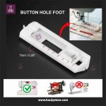 4 Step Buttonhole Foot | Universal Snap On Plastic Presser Foot for Singer, Janome, Brother, Toyota & More