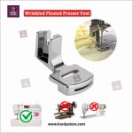 Gathering Stitch Presser Foot | Wrinkle Plated Pressure Foot | Durable Shirring Ruffler for Singer, Brother, Janome (Low Shank Vertical Machines)