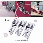 Rolled Hem Foot Stainless Steel Narrow Hemming Presser Foot 3mm for Singer, Brother, Janome & More - Image 3