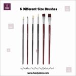 14 Pcs Best Fabric Paint Deal Complete Fabric Painting Kit with 6 Colors, Binder, Brushes & Tray - Image 5