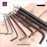 8 in 1 Portable Hex Head Wrench Set | Metric Key Chain 1.5mm to 6mm ( 8 Pcs Alki Key Set Tool ) - Image 6