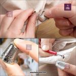 4 Pcs Stainless Steel Sewing Thimble | Finger Sewing Tool Finger Protector with Anti Slip Pattern for Sewing, Quilting & Gardening - Image 5