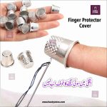 4 Pcs Stainless Steel Sewing Thimble | Finger Sewing Tool Finger Protector with Anti Slip Pattern for Sewing, Quilting & Gardening