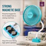 6 Inch Magnetic Cooling Fan for All Sewing Machines | Flexible Goose Neck with Touch Control & 3 Speeds (Strong Magnetic Base) - Image 6