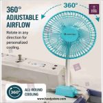 6 Inch Magnetic Cooling Fan for All Sewing Machines | Flexible Goose Neck with Touch Control & 3 Speeds (Strong Magnetic Base) - Image 3