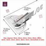 A10 Right Angle Bias Binder for Lockstitch Machine | Hemmer Set for Overlock Binding of Curve Edges (Tape Size 26mm, 28mm, 30mm) - Image 2