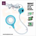 Ring LED Sewing Machine Light 360° Adjustable Magnetic LED Work Light for Crafting, Study & Night Sewing 220V