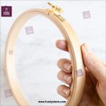 High Quality Wooden Embroidery Frame Smooth Finish Hoop with Upgraded Screws for Easy - Image 6