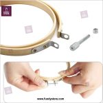 High Quality Wooden Embroidery Frame Smooth Finish Hoop with Upgraded Screws for Easy - Image 4