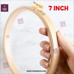 High Quality Wooden Embroidery Frame Smooth Finish Hoop with Upgraded Screws for Easy - Image 2