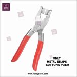 Metal Snaps Buttons Plier Universal Handheld Press Snaps Fastener Tool for DIY Fabric Sewing ( Red ) | Tich Button machine