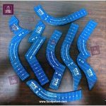 7 Pcs Neck Design Pattern Scale Set Wooden Style | HTC Gala Cutting Rulers for Blouse & Kurti Tailoring - Image 2